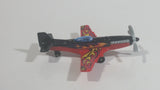 2014 Matchbox Stunt Plane 73 Red Black Die Cast Toy Aircraft Vehicle