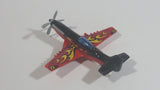 2014 Matchbox Stunt Plane 73 Red Black Die Cast Toy Aircraft Vehicle