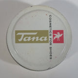 Vintage Tana Boot Shoe Polish Protector Cream 35g Round Glass Jar Metal Lid Some Product Inside Montreal Quebec