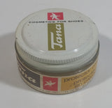 Vintage Tana Boot Shoe Polish Protector Cream 35g Round Glass Jar Metal Lid Some Product Inside Montreal Quebec