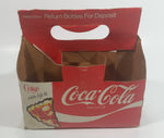Rare Vintage 1976 Coca Cola Coke Soda Pop "Adds Life To..." Pizza Ham Paper Cardboard 6 Pack Glass Bottle Carrying Case Beverage Collectible