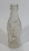 Vintage Coca Cola Coke Soda Pop 6 oz Clear Embossed Lettering Glass Beverage Bottle