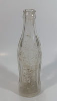 Vintage Coca Cola Coke Soda Pop 6 oz Clear Embossed Lettering Glass Beverage Bottle