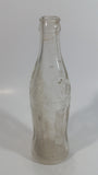 Vintage Coca Cola Coke Soda Pop 6 oz Clear Embossed Lettering Glass Beverage Bottle