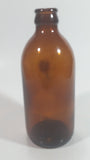 Vintage Stubby Brown Amber Glass Beer Bottle Made in Canada