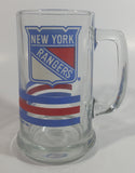 1991 NHL Ice Hockey New York Rangers Sports Team 5 1/2" Tall Glass Beer Mug Sports Collectible