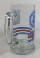 1991 NHL Ice Hockey New York Rangers Sports Team 5 1/2" Tall Glass Beer Mug Sports Collectible