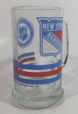 1991 NHL Ice Hockey New York Rangers Sports Team 5 1/2" Tall Glass Beer Mug Sports Collectible