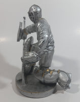 Ice Hockey Goalie Goaltender Silver Colored Resin Trophy Sculpture