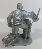 Ice Hockey Goalie Goaltender Silver Colored Resin Trophy Sculpture