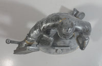 Ice Hockey Goalie Goaltender Silver Colored Resin Trophy Sculpture