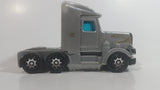 Vintage 1980 Buddy L Grey Silver Semi Tractor Truck Die Cast and Plastic Toy Car Vehicle Rig
