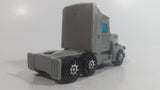 Vintage 1980 Buddy L Grey Silver Semi Tractor Truck Die Cast and Plastic Toy Car Vehicle Rig