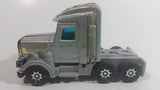 Vintage 1980 Buddy L Grey Silver Semi Tractor Truck Die Cast and Plastic Toy Car Vehicle Rig