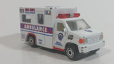 Realtoy Fire Dept. Special Equipment Ambulance White 68 Die Cast Toy Car Rescue Medic Emergency Vehicle