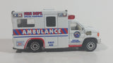 Realtoy Fire Dept. Special Equipment Ambulance White 68 Die Cast Toy Car Rescue Medic Emergency Vehicle