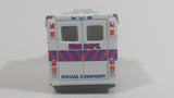 Realtoy Fire Dept. Special Equipment Ambulance White 68 Die Cast Toy Car Rescue Medic Emergency Vehicle