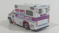 Realtoy Fire Dept. Special Equipment Ambulance White 68 Die Cast Toy Car Rescue Medic Emergency Vehicle