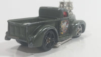 2004 Hot Wheels 1941 Ford Pickup Truck Army Green Die Cast Toy Car Vehicle