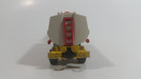Vintage Majorette Shell Oil Fuel Tanker Trailer and Semi Tractor Truck Yellow , Red White Die Cast Toy Car Vehicle