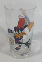 1998 Smucker's Collectables Warner Bros. Baseball Themed Daffy Duck Cartoon Character Small Drinking Glass