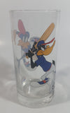 1998 Smucker's Collectables Warner Bros. Baseball Themed Daffy Duck Cartoon Character Small Drinking Glass