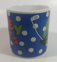 1994 Sakura Looney Tunes Daffy Duck Golf Themed Cartoon Character Ceramic Coffee Mug Television Collectible