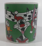 1997 Applause Warner Bros. Looney Tunes Characters Carollers Christmas Themed Cartoon Ceramic Coffee Mug Television Collectible