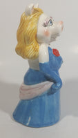 Sigma The Muppets Miss Piggy in Blue Dress 8" Tall Ceramic Coin Bank