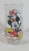 Disney Mickey Mouse and Minnie Mouse 6" Tall Glass Cup