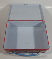 Disney Store 101 Dalmatians Animated Movie Film Dog Characters Blue and Red Metal Lunch Box