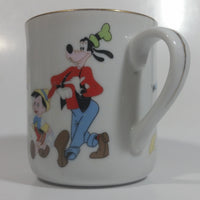 Vintage Disneyland Walt Disney World Gold Rimmed Porcelain Ceramic Coffee Mug Made in Japan