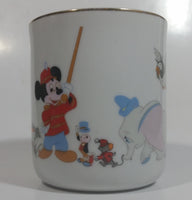 Vintage Disneyland Walt Disney World Gold Rimmed Porcelain Ceramic Coffee Mug Made in Japan