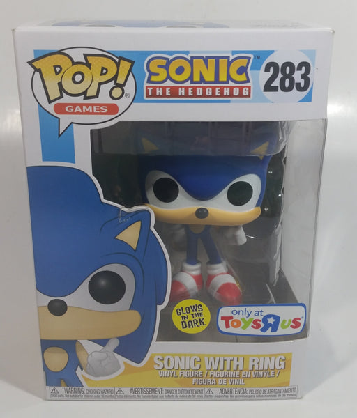 Funko Pop! Games Sega Glow in the Dark Sonic The Hedgehog #283 Sonic with Ring Vinyl Figure Still in Box