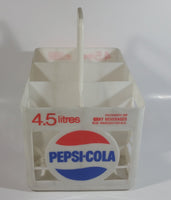 Vintage Pepsi-Cola 4.5L 6 x 750mL White Plastic Bottle Holder Carrying Case - Gray Beverages H.O. Vancouver, B.C.