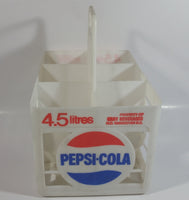 Vintage Pepsi-Cola 4.5L 6 x 750mL White Plastic Bottle Holder Carrying Case - Gray Beverages H.O. Vancouver, B.C.