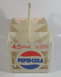 Vintage Pepsi-Cola 4.5L 6 x 750mL White Plastic Bottle Holder Carrying Case - Gray Beverages H.O. Vancouver, B.C.