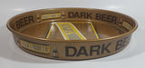 Vintage 1960s Negra Modelo Imported Dark Beer Brown and Yellow Metal Beverage Tray 13" Diameter