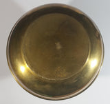 Antique Redskin Brand Chewing Tobacco Cut Plug Large Brass 10 1/4" Tall Spittoon