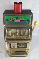 Vintage Waco Flashing Light Casino Crown "Bell Rings On Payoff" 16" Tall Metal Slot Machine Gambling Bar Collectible