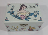 Disney Beauty and The Beast Belle Pink Felt Lined Wind Up Musical Keepsake Trinket Box