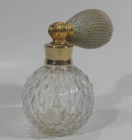 Vintage Clear Crystal Glass Globe Atomizer Perfume Spray Bottle