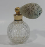 Vintage Clear Crystal Glass Globe Atomizer Perfume Spray Bottle