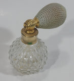 Vintage Clear Crystal Glass Globe Atomizer Perfume Spray Bottle