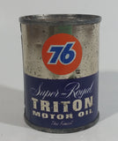 Rare Vintage Unocal 76 Super Royal Triton Motor Oil "The Finest" 4 oz Tin Metal Coin Bank