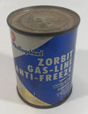 Vintage Whiz Hollingshead Zorbit Gas-Line Anti-Freeze 4 Fl oz. Tin Metal Can Never Opened Still Full - Bowmanville, Ontario