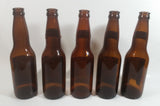 Vintage Set of 5 Capilano Brewery Vancouver Old Style Beer Amber Brown Glass Bottles