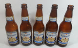 Vintage Set of 5 Labatt's Pilsner Beer Amber Brown Glass Bottles