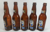 Vintage Set of 5 Labatt's Pilsner Beer Amber Brown Glass Bottles