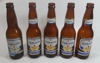 Vintage Set of 5 Labatt's Pilsner Beer Amber Brown Glass Bottles